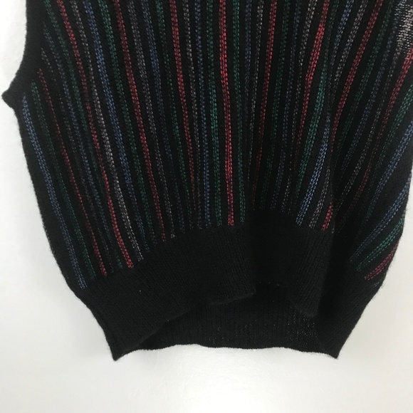 VTG bleyle Striped Sweater Vest Multicolor M - Picture 5 of 7